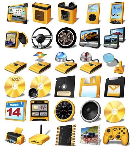 Желтые иконки - Yellow Folders